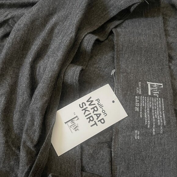 Felina Multi Style Super Comfy Pull-on Wrap Midi Dress Skirt 5 Ways to Wear XL - Picture 4 of 6